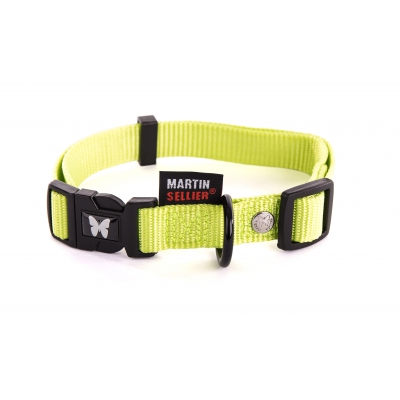 Collier pour chien nylon vert