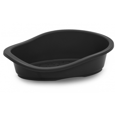 Corbeille plastique pour chien - gris