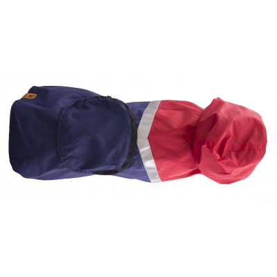 Coupe-vent - Imperméable Pocket - Marine/ Rouge 