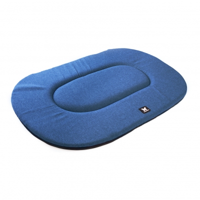 Coussin ovale plat - Classic bleu