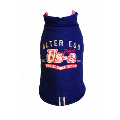 Doudoune Alter Ego Vichy réversible bleu