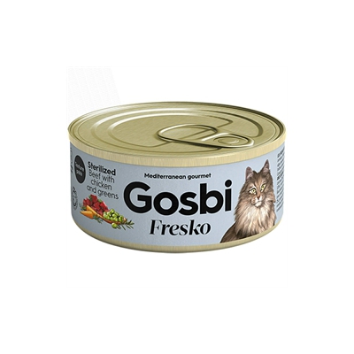 Fresko Cat Sterilized Beef with Chicken and greens 70 gr
