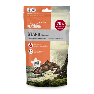 Friandise Platinium - Stars Saumon pour chien