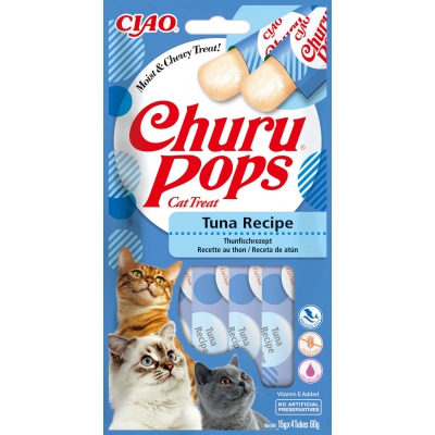 Friandises crémeuses CHURU POPS pour chat - Recette Thon x12