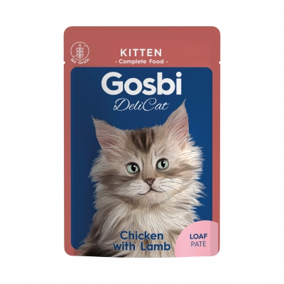 Gosbi Delicat pour chaton au poulet & dinde 70g x16
