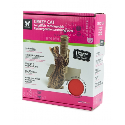 Griffoir design Crazy Cat - Rouge