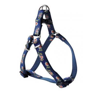 Harnais nylon romantique bleu