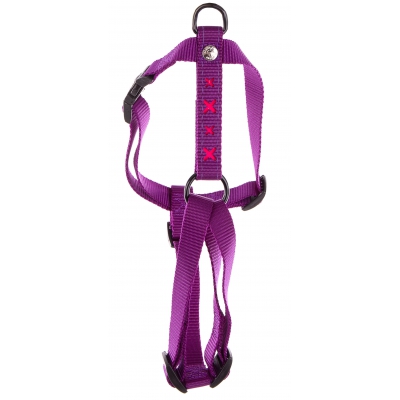 Harnais pour chien - croix rose