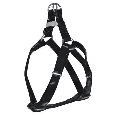 Harnais "Rock'n Roll" noir verni