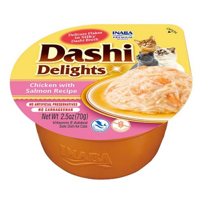 INA Dashi Delights recette Poulet et Saumon 70g x6