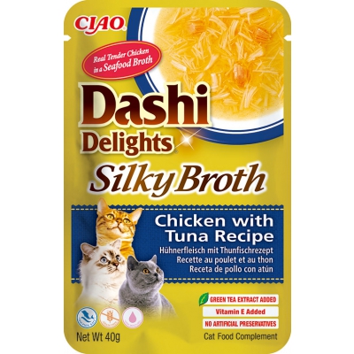 INABA Dashi Delights Silky Poulet et Thon 40g x12