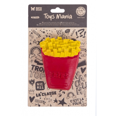 Jouet Frites latex - Rouge et jaune