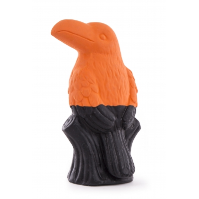 Jouet latex - Collection Oiseaux - Toucan orange/noir