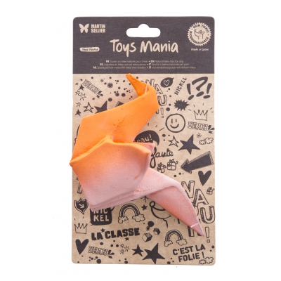 Jouet latex - Collection Origami - Cocotte - Orange