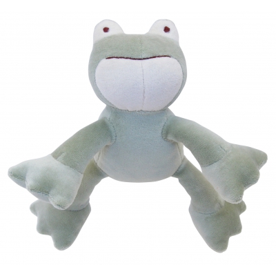 Jouet peluche bio pour chien - Grenouille 15cm - Simply Fido 