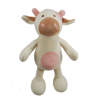Jouet peluche bio pour chien - Vache 25cm - Simply Fido 