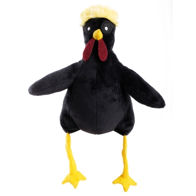Jouet peluche pour chien - Coq noir