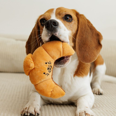 Jouet peluche pour chien - Croissant 2