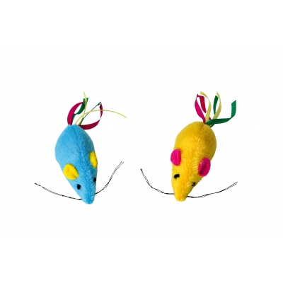 Jouet pour chat - 2 souris rainbow