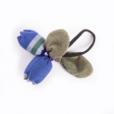 Jouet pour chat - Fruit exotique bleu - tissu ethnique