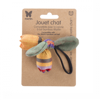 Jouet pour chat - Fruit exotique jaune - tissu ethnique