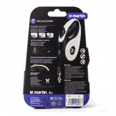 Laisse corde "2 SOFT" rétractable bleu 3