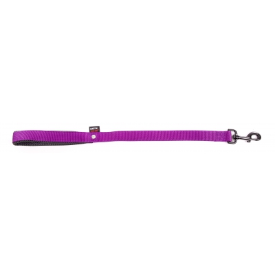 Laisse double épaisseur pour chien en nylon mauve