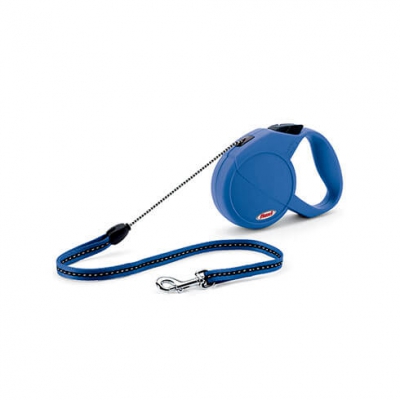 Laisse enrouleur pour chien - Flexi - bleue Classic Long