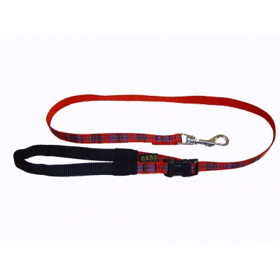 Laisse ouverture rapide pour chien - Kilt plaid