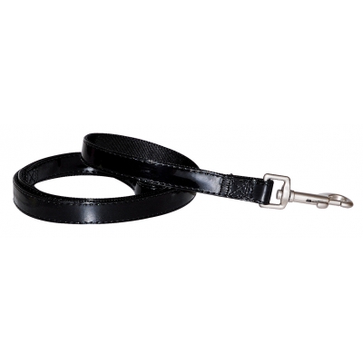 Laisse "Rock'n Roll" noire verni
