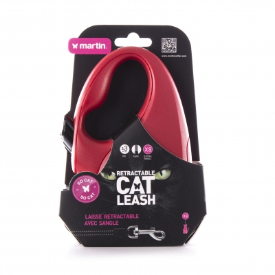 Laisse sangle "SO CAT" rétractable
