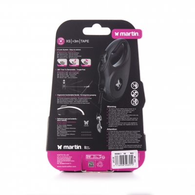 Laisse sangle "SO CAT" rétractable