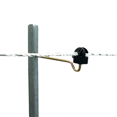 Lot de 8 isolateurs écarteurs pour piquet métallique - 20cm