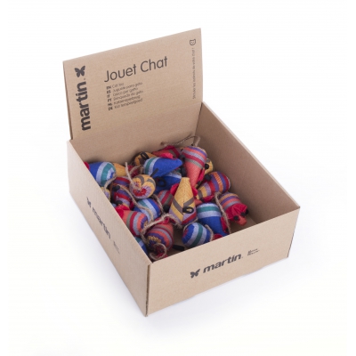 Lot de jouets pour chat - Souris en vrac en tissu ethnique 22