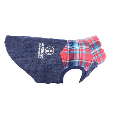 Manteau réversible pour chien - Casual Denim Checks
