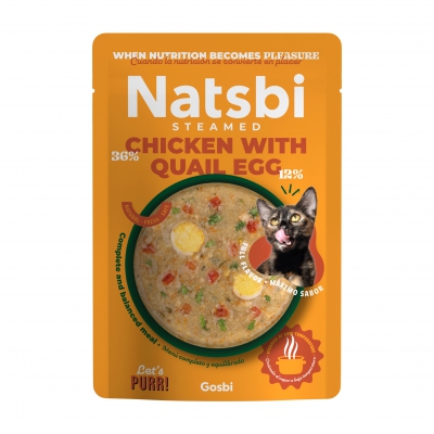 Natsbi chat Poulet & Œuf de caille 80G - X16