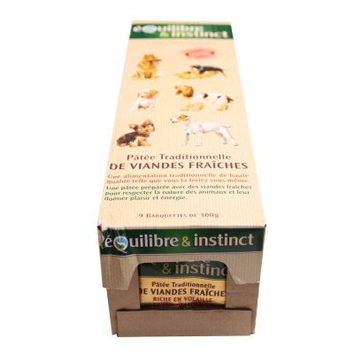 Patée pour chien - spécial chien agé - 9 boites de 300g
