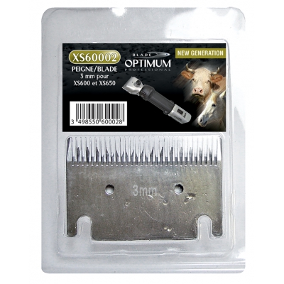 Peigne OPTIMUM 3 mm + Contre-Peigne pour XS660, XS670, CHB200, CH250 et 350