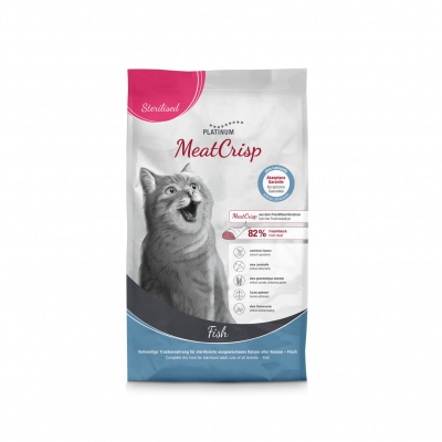 Platinum Meatcrisp Stérilisé poisson pour chat