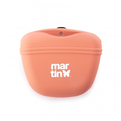 Pochette à friandises silicone pour chien - rose