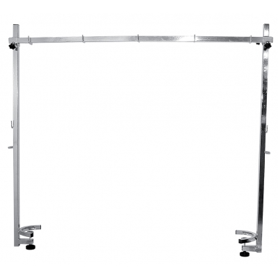 Potence double réglable - 110x126cm - carré de 25mm - épaisseur maxi 25mm