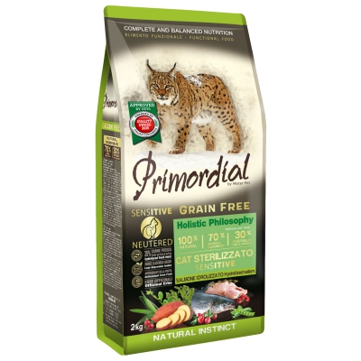 Primordial Saumon pour chat stérilisé Sensible ok