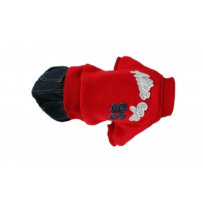 Pull + pantalon pour chien - Sweater US rouge