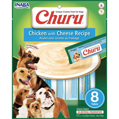 Purée CHURU au Poulet pour Chien  - Saveur Poulet et Fromage