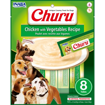 Purée CHURU au Poulet pour Chien  - Saveur Poulet et Légumes