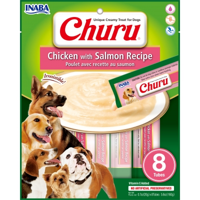 Purée CHURU au Poulet pour Chien  - Saveur Poulet et Saumon