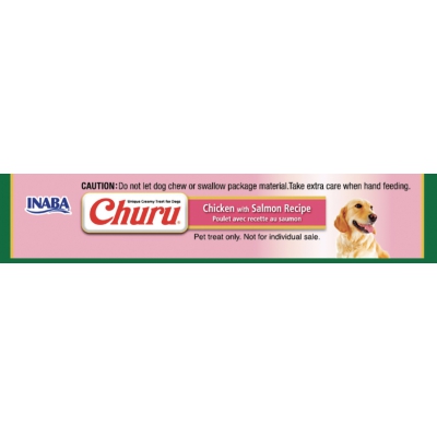 Purée CHURU au Poulet pour Chien  - Saveur Poulet et Saumon