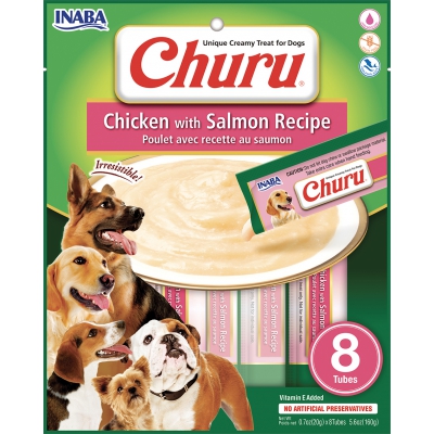Purée CHURU au Poulet pour Chien  - Saveur Poulet et Saumon