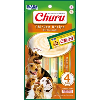 Purée CHURU au Poulet pour chien x12