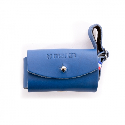 Sac en cuir - Poopi - Bleu